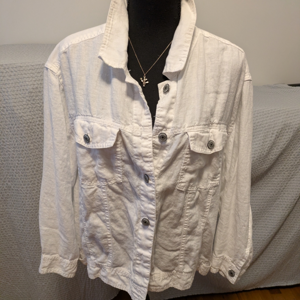 Classic White Denim Jacket